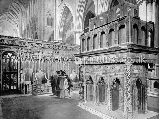Edward the Confessor's Chapel, with Shrine, Westminster Abbey, London. c.1890's